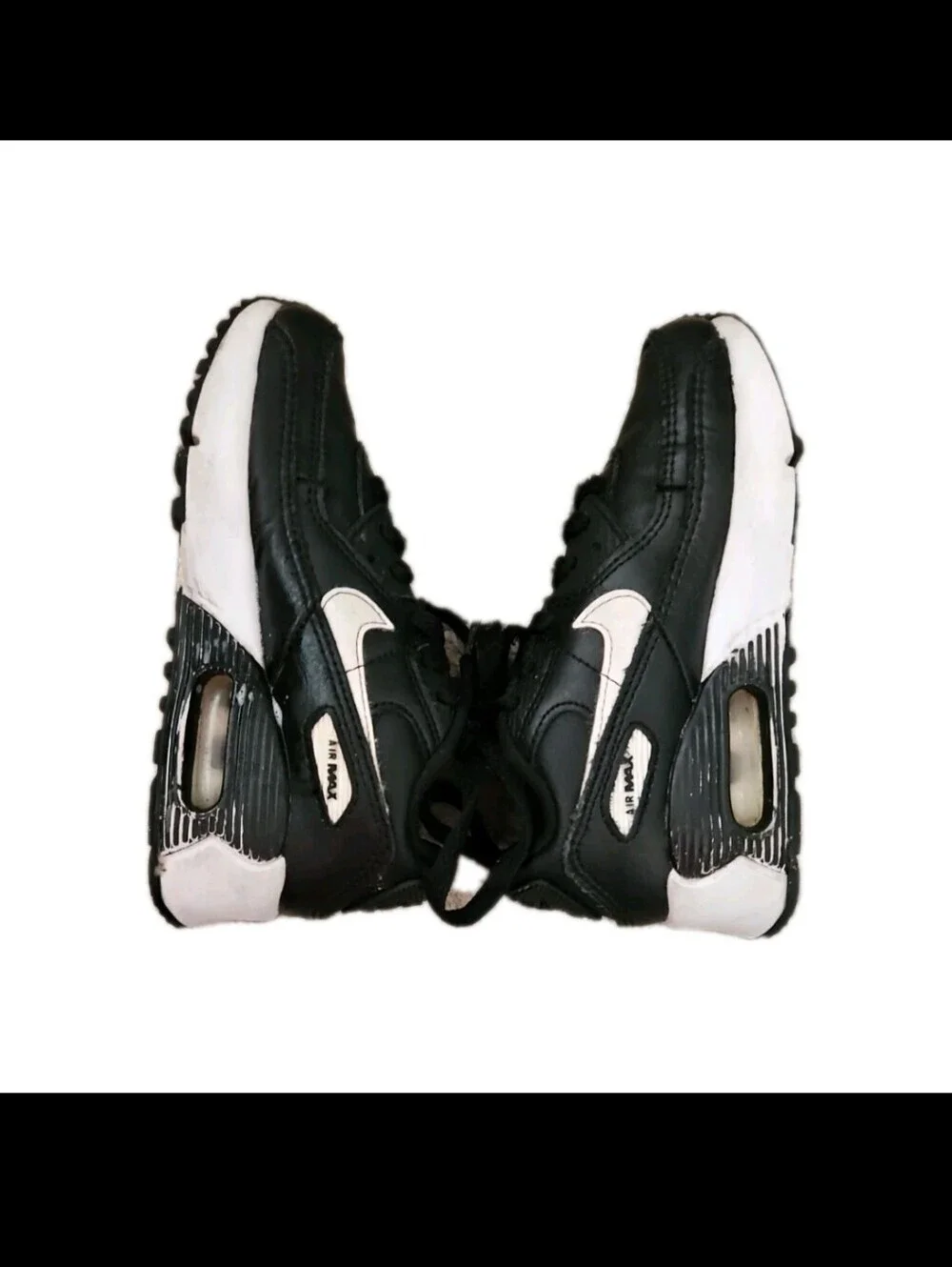 Nike Air Max Toddler 90 TD 'Black White Streetwear Sneaker 11C